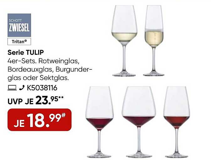 Schott Zwiesel Serie TULIP 4er-Set Weingläser