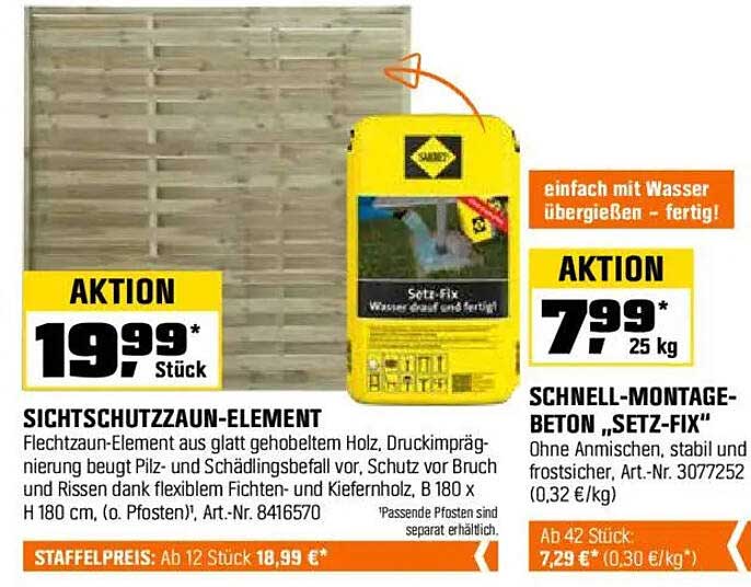 Sichtschutzzaun-Element - Flechtzaun-Element aus gehobeltem Holz