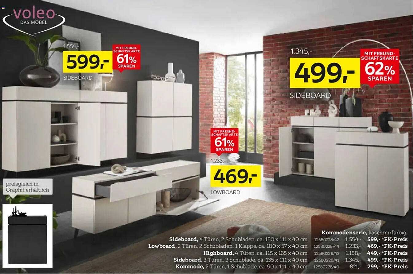 Sideboard - 499,- statt 1.345,- (62% sparen)