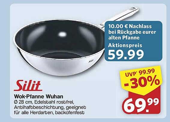 Silit Wok-Pfanne Wuhan Ø 28 cm