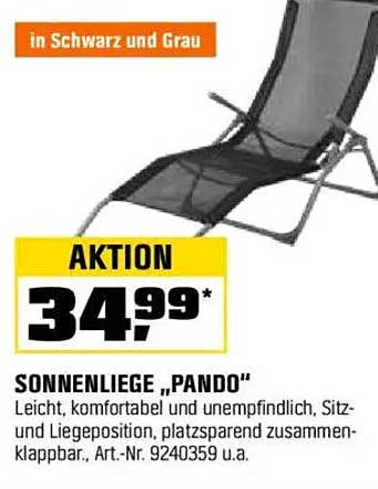 SONNENLIEGE "PANDO"