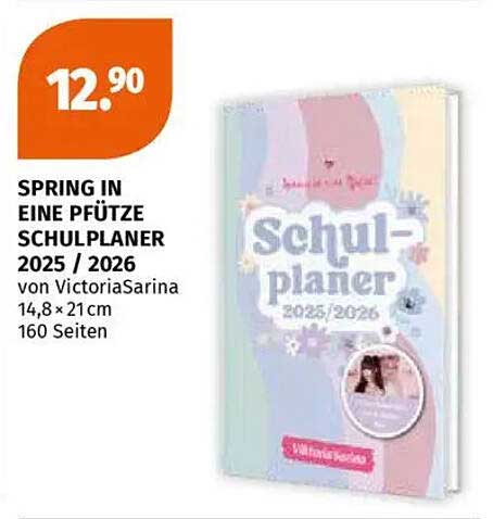 SPRING IN EINE PÜTZE SCHULPLANER 2025 / 2026 von VictoriaSarina