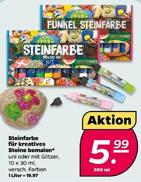 Steinfarbe für kreatives Steine bemalen