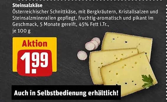 Steinsalzkäse 100 g - Österreichischer Schnittkäse