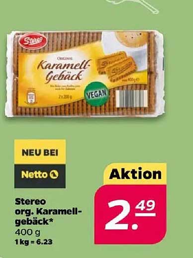 Stereo org. Karamellgebäck 400 g