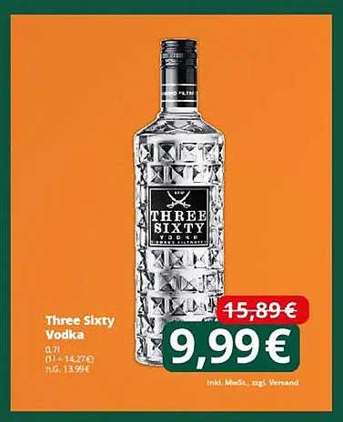 Three Sixty Vodka 0,7L