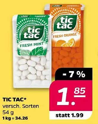 TIC TAC - Verschiedene Sorten 54 g