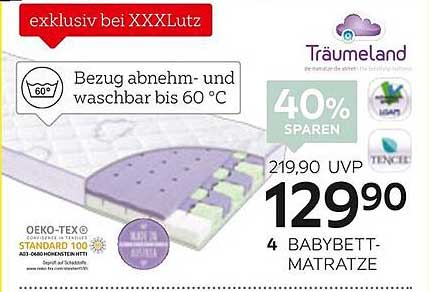 Traumhafte Babybettmatratze von TräuMeland - jetzt günstig sichern!
