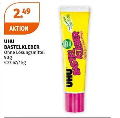 UHU BASTELKLEBER 90 g – Aktion