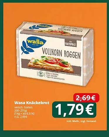 Wasa Knäckebrot Vollkorn Roggen