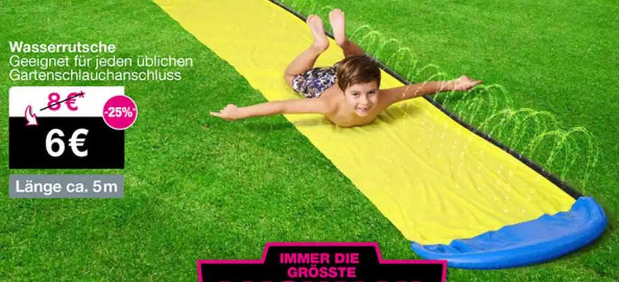 Wasserrutsche 5m für nur 6 € statt 8 €