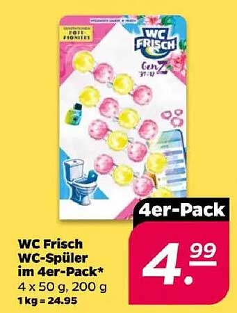 WC Frisch WC-Spüler im 4er-Pack