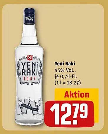 Yeni Raki 0,7 l Flasche - 45% Vol.