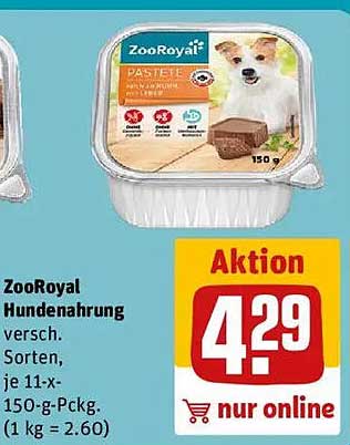 ZooRoyal Hundenahrung - Pastete für Ihren besten Freund