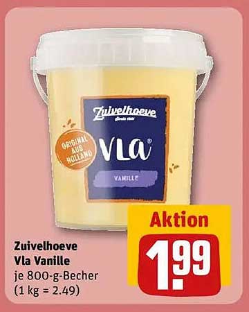 Zuivelhoeve Vla Vanille 800 g