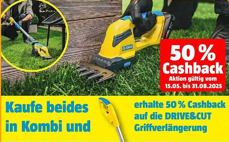50% Cashback auf die DRIVE&CUT Griffverlängerung bei Bauhaus