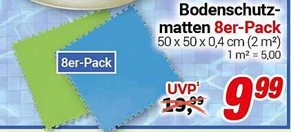 Bodenschutzmatten 8er-Pack