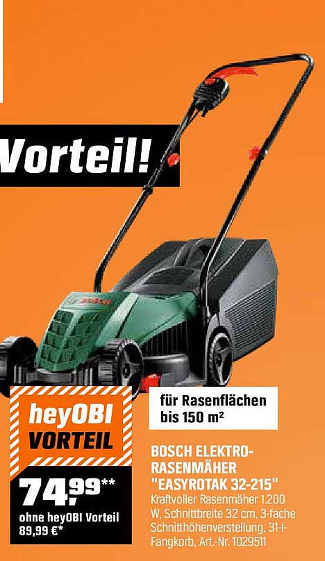 BOSCH ELEKTRO-RASENMÄHER "EASYROTAK 32-215"