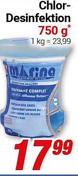 Chlor-Desinfektion 750 g von marina