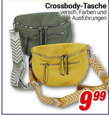 Crossbody-Tasche, verschiedene Farben und Ausführungen