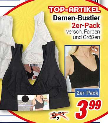 Damen-Bustier 2er-Pack