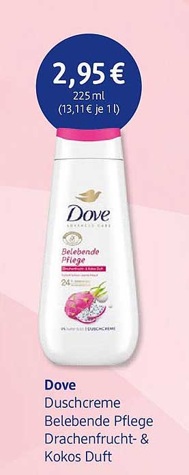 Dove Duschcreme Belebende Pflege Drachenfrucht- & Kokos Duft