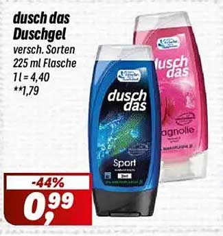 dusch das Duschgel 225 ml - Verschiedene Sorten