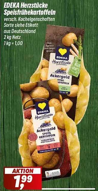 EDEKA Herzstücke Speisefrühkartoffeln 2 kg - Aktion