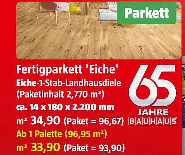 Fertigparkett 'Eiche'