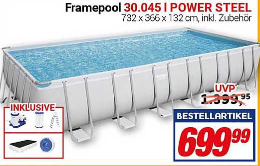 Framepool 30.045 I POWER STEEL 732 x 366 x 132 cm, inkl. Zubehör