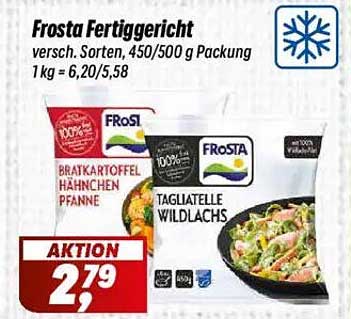 Frosta Fertiggericht - verschiedene Sorten, 450/500 g