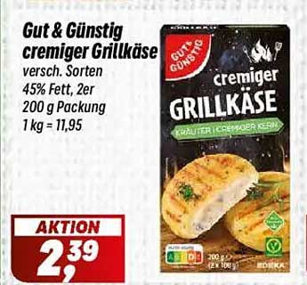 Gut & Günstig cremiger Grillkäse