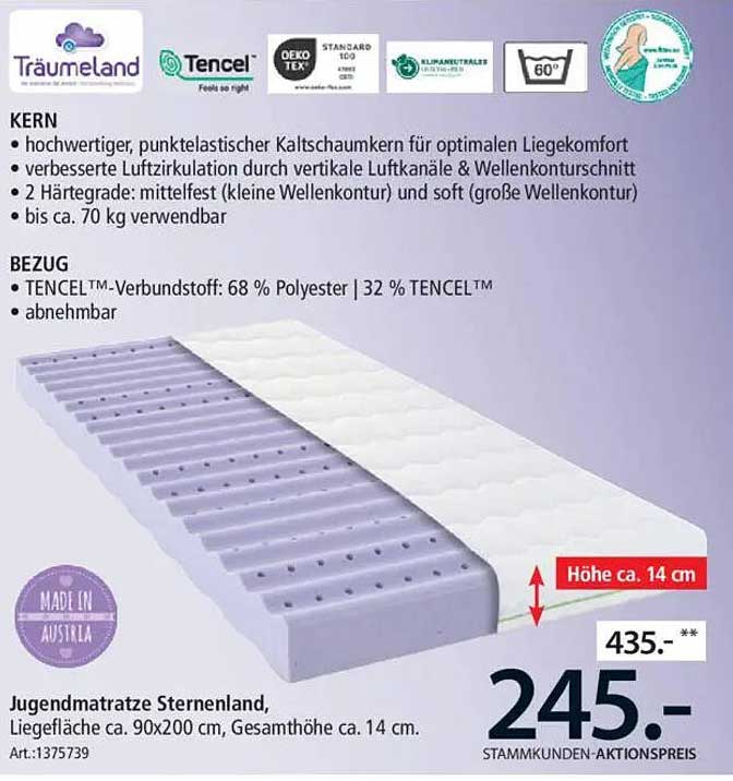 Jugendmatratze Sternenland