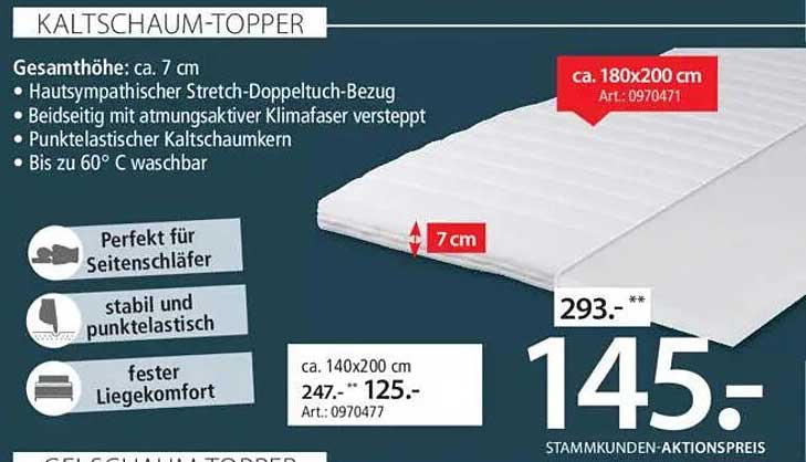 Kaltschaum-Topper