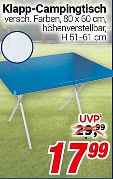 Klapp-Campingtisch - vielseitig und praktisch