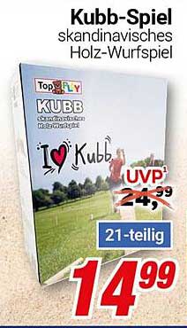 Kubb-Spiel - Skandinavisches Holz-Wurfspiel