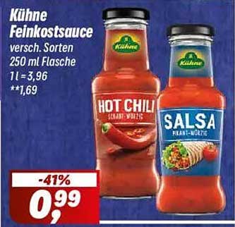 Kühne Feinkostsauce - verschiedene Sorten 250 ml Flasche