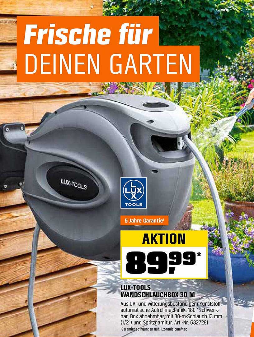 LUX-TOOLS WANDSCHLAUCHBOX 30 M