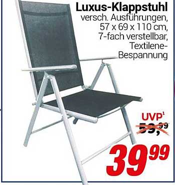 Luxus-Klappstuhl