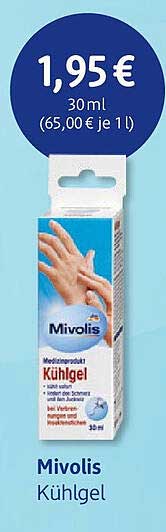 Mivolis Kühlgel 30 ml für nur 1,95 €