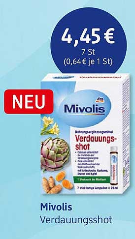 Mivolis Verdauungsshot 7 Stück