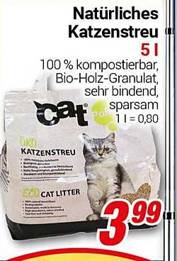 Natürliches Katzenstreu 5 l