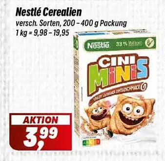 Nestlé Cini Minis Cerialien, verschiedene Sorten, 200-400 g Packung