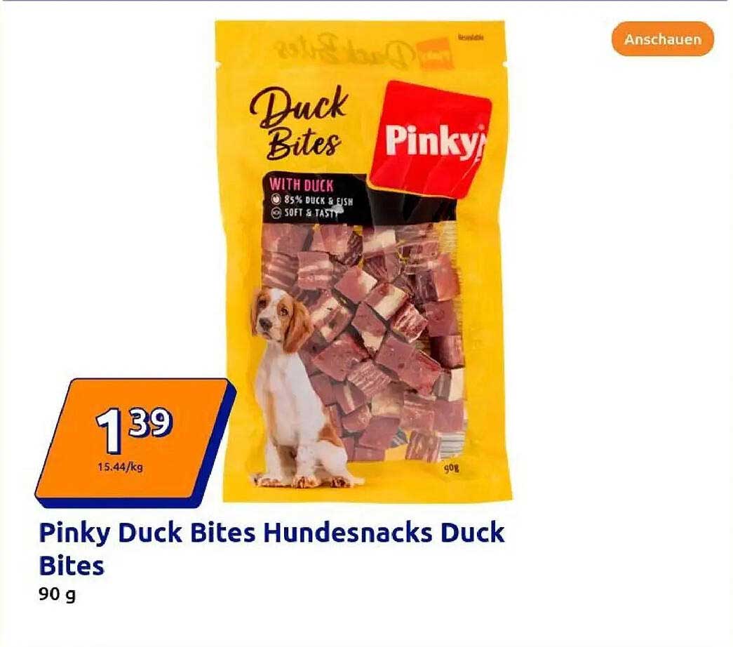 Pinky Duck Bites Hundesnacks Duck Bites 90 g