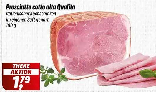 Prosciutto cotto alta Qualita - italienischer Kochschinken im eigenen Saft gegart