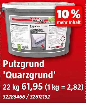 Putzgrund 'Quarzgrund' 22 kg