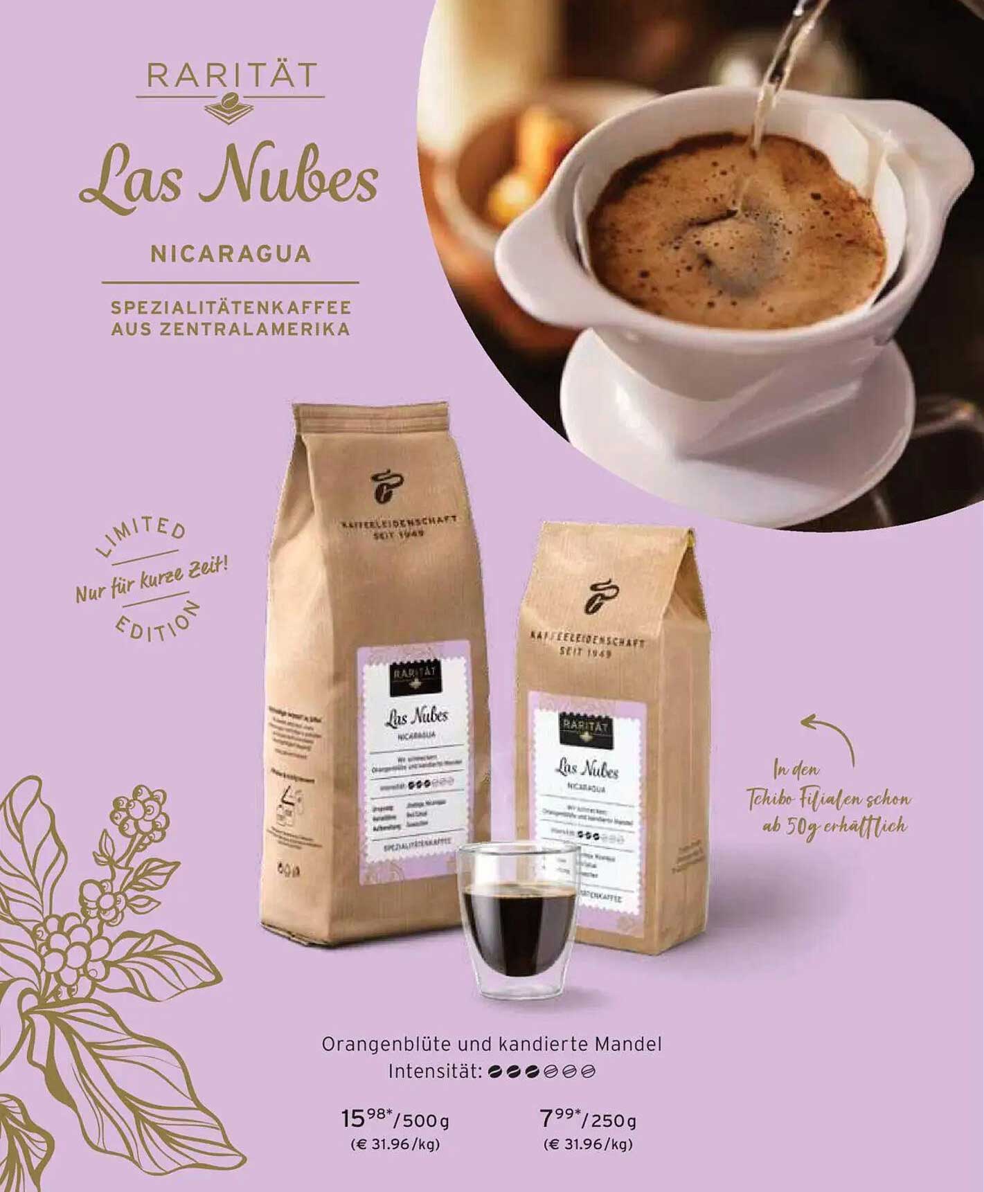 Rarität Las Nubes Nicaragua Spezialitätenkaffee