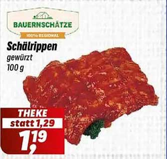 Schälrippen gewürzt 100 g