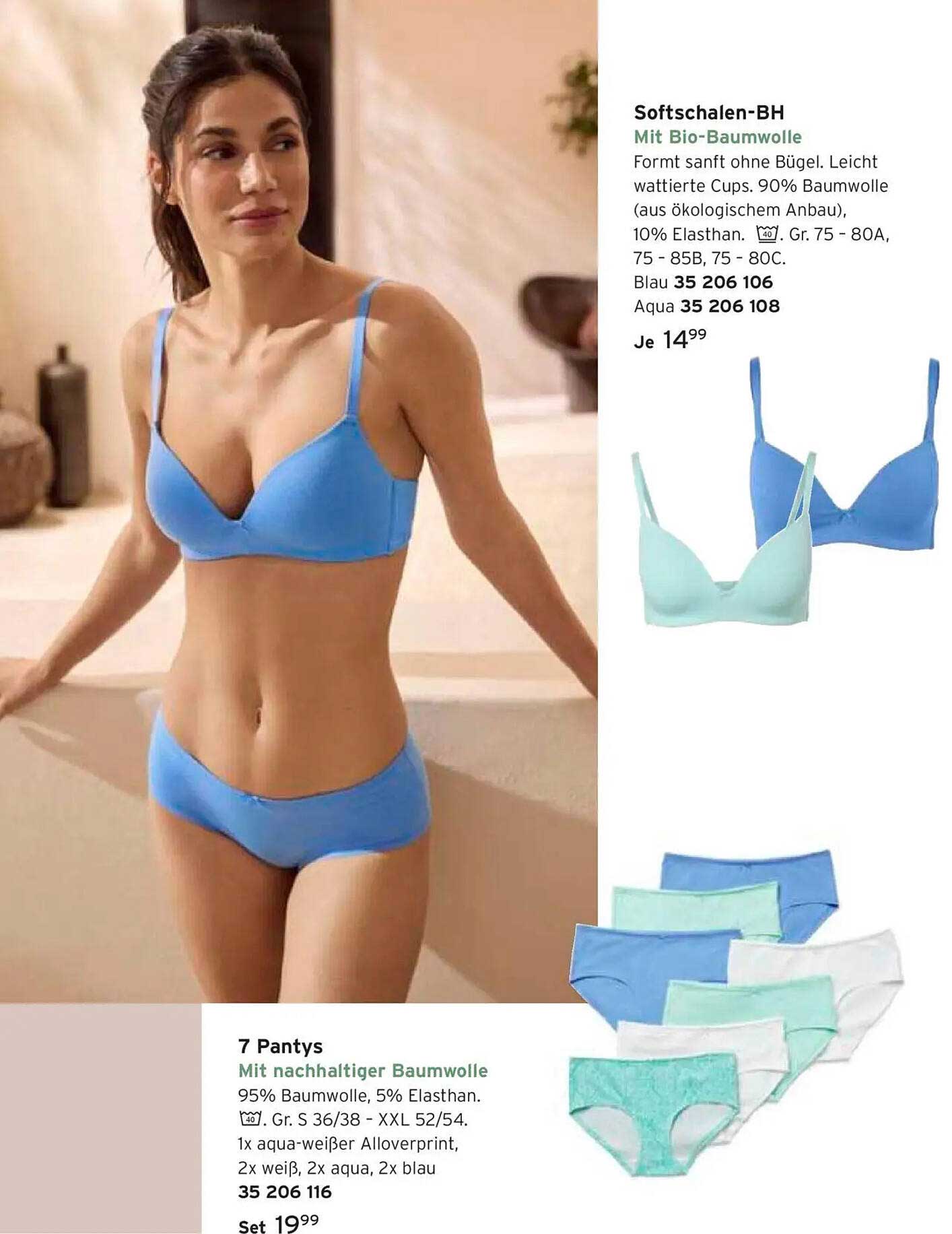 Softschalen-BH mit Bio-Baumwolle