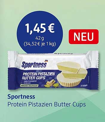 Sportness Protein Pistazien Butter Cups